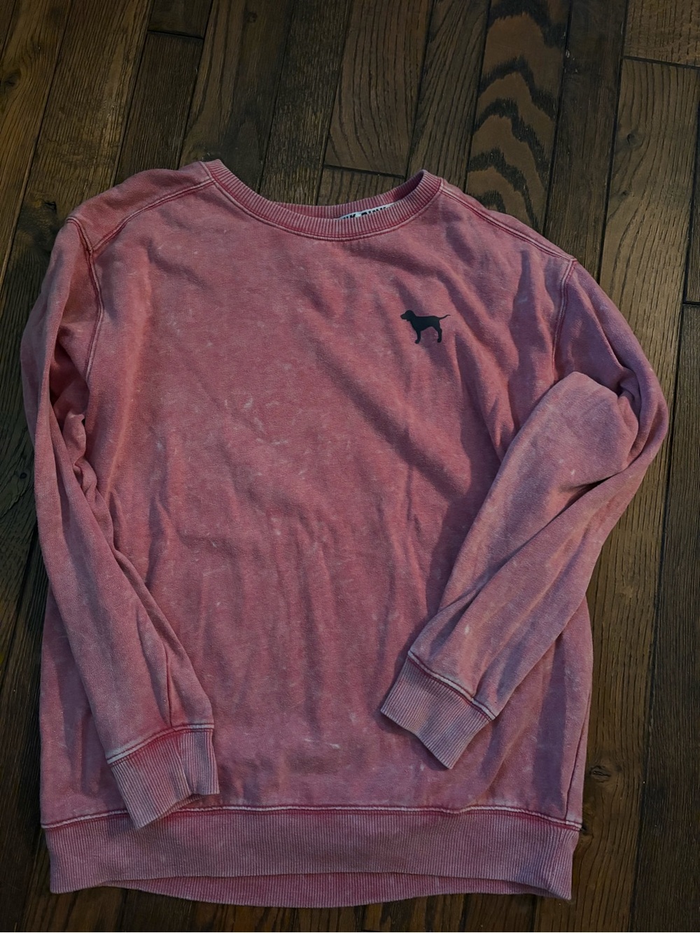 VS Pink sweatshirt. Size small. Heather redish pink.